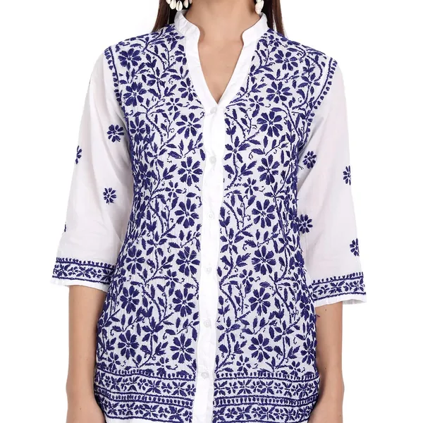 Royal_Blue_Cotton_Straight_Kurti