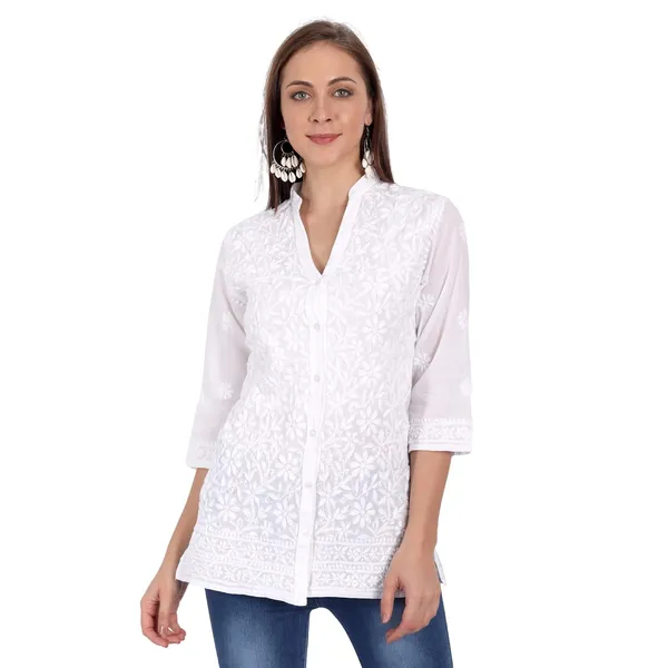 Pristine_White_Cotton_Straight_Kurti
