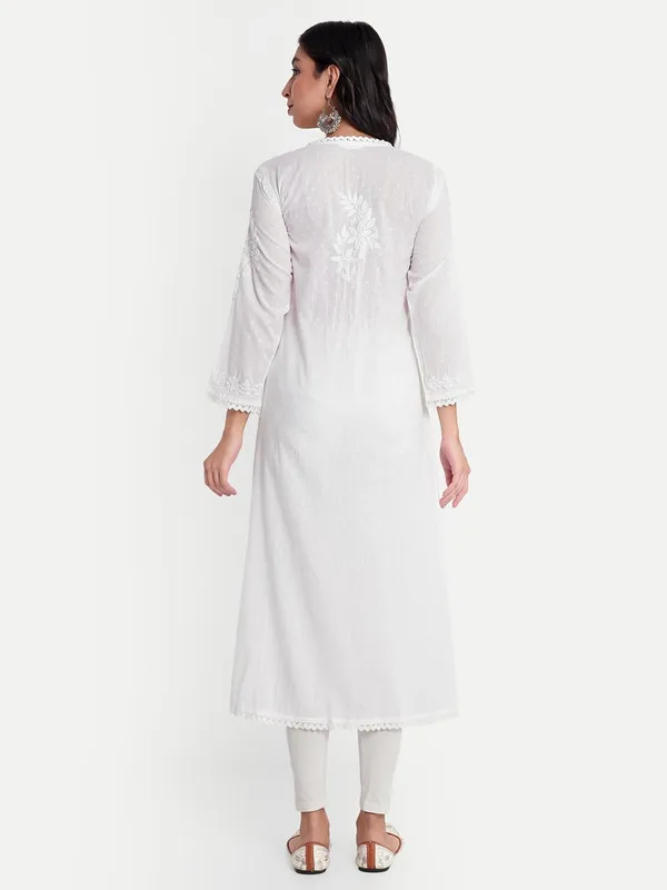 Pristine_White_Chikankari_Hand_Embroidered_Angrakha_Kurta_Pure_Cotton