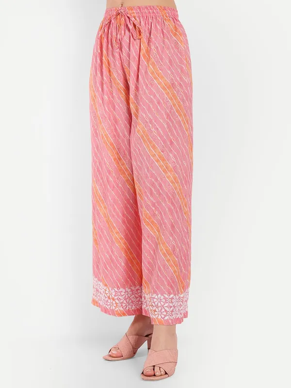 Pretty_Pink_Lucknowi_Chikankari_Hand_Embroidered_Long_Kurti_Palazzo_Set_Rayon_Slub