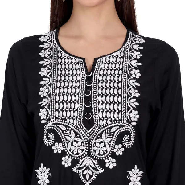 Charismatic_Black_Embroidered_Long_Kurti_Rayon