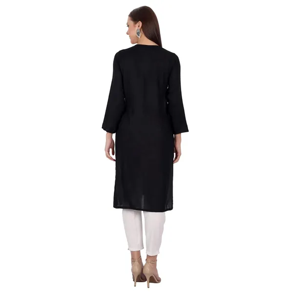 Charismatic_Black_Embroidered_Long_Kurti_Rayon