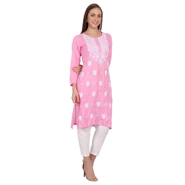Pretty_Pink_Embroidered_Long_Kurti_Rayon