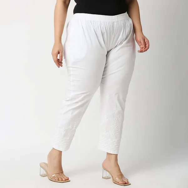 Pristine_White_Fitted_Lycra__Cotton_Pants