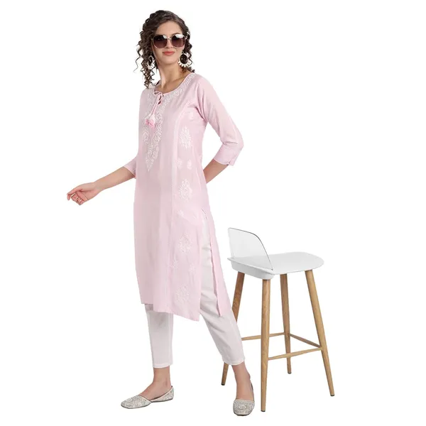 Pretty_Pink_Lucknow_Chikankari_Hand_Embroidered_Long_Kurti_Chanderi_Silk