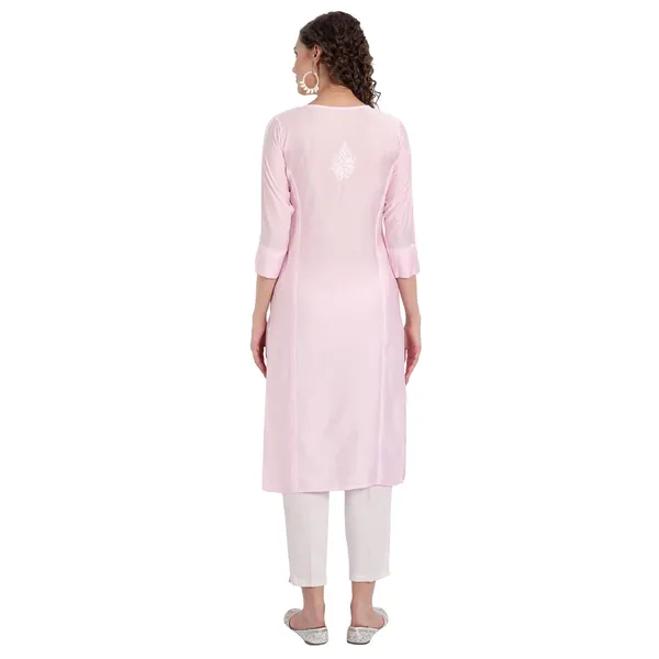 Pretty_Pink_Lucknow_Chikankari_Hand_Embroidered_Long_Kurti_Chanderi_Silk