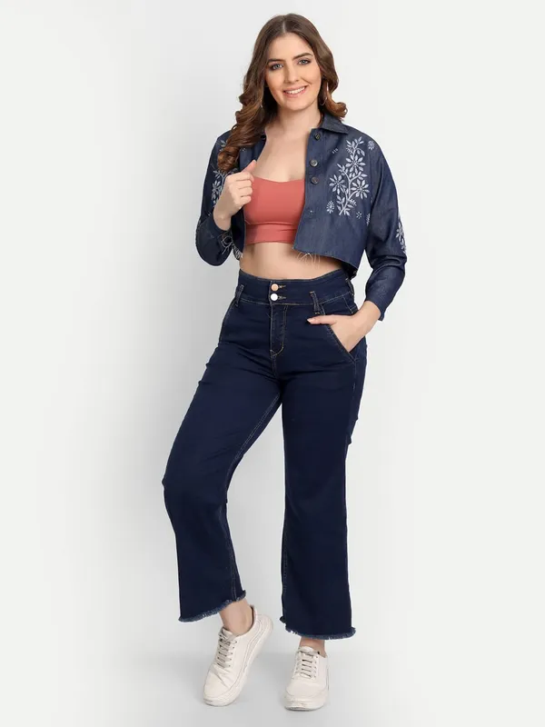 Indigo_Lucknow_Chikankari_Hand_Embroidered_Crop_Top_Denim_Jacket