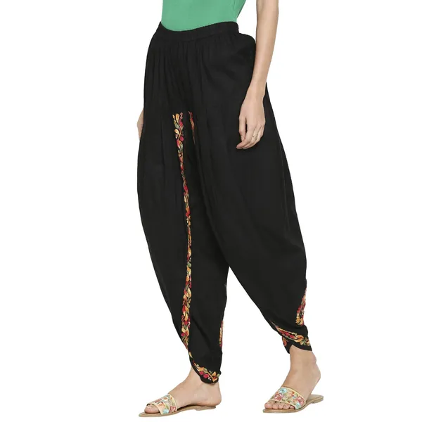 Supreme_Black_Relaxed_Fit_Cotton_Palazzo