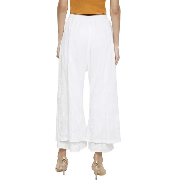 Pristine_White_Cotton_Pants_Loose_Legging_Salwar_Chikankari_Hand_Embroidered_Layered_Palazzo