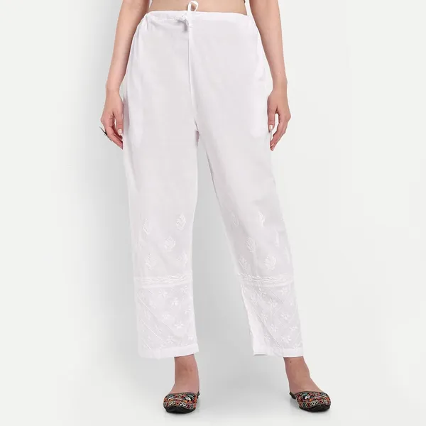 Pristine_White_Lucknow_Chikankari_Hand_Embroidered_Afgan_Pants_Salwar_Palazzo_Cotton