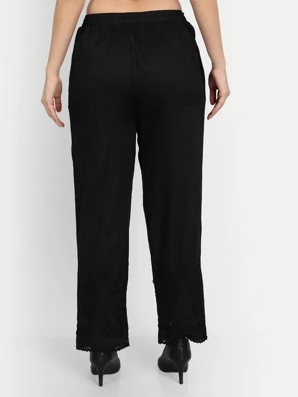 Charismatic_Black_Pants_Legging_Salwar_Chikankari_Hand_Embroidered_Palazzo_Cotton