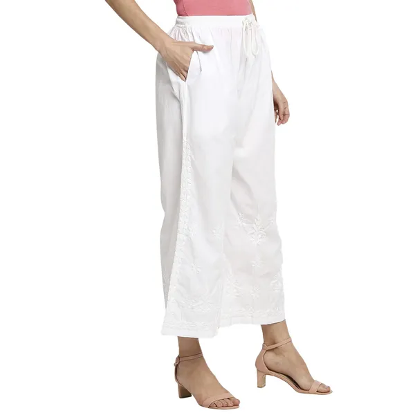 Pristine_White_Cigarette_Pants_Palazzo_Salwar_Chikankari_Hand_Embroidered_Lycra_Cotton