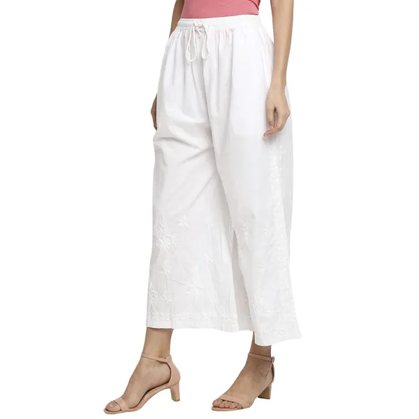 Pristine_White_Cigarette_Pants_Palazzo_Salwar_Chikankari_Hand_Embroidered_Lycra_Cotton