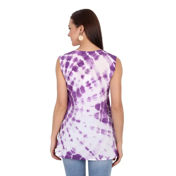 Purple_Lucknow_Chikankari_Hand_Embroidered_Tie_Dye_Kurta_Top_Blouse_Short_Kurtis