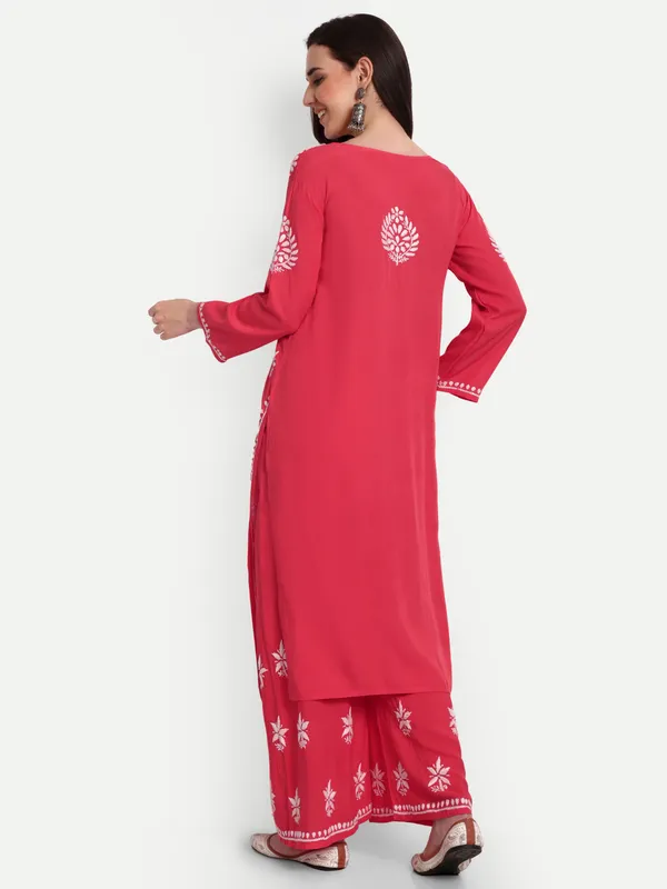 Indiankala4u_Chikanakri_Hand_Embroidered_Long_Kurta_Palazzo__Co_Ord_Set