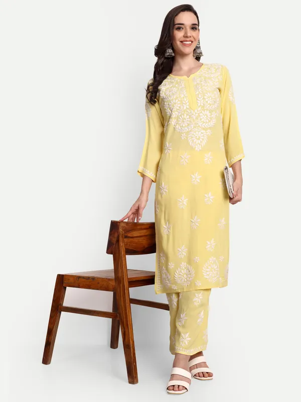 Indiankala4u_Chikanakri_Hand_Embroidered_Long_Kurta_Palazzo__Co_Ord_Set