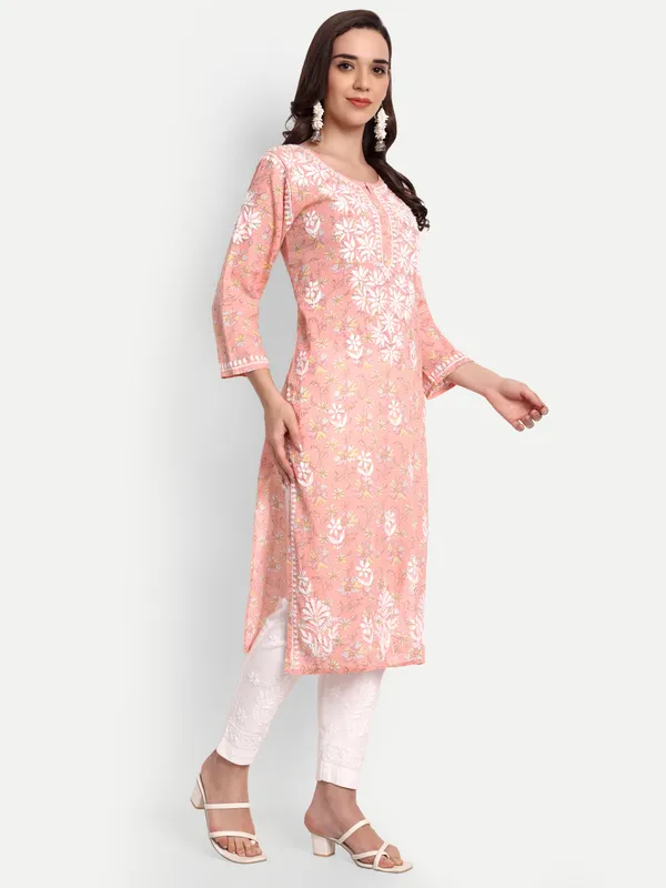 Indiankala4u_Lucknow_Chikankari_Hand_Embroidered_kurta___MulMul_Cotton