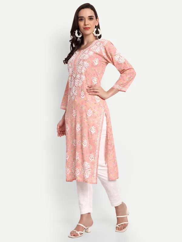 Indiankala4u_Lucknow_Chikankari_Hand_Embroidered_kurta___MulMul_Cotton