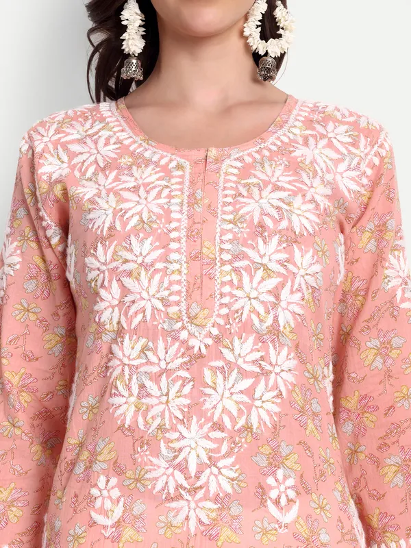Indiankala4u_Lucknow_Chikankari_Hand_Embroidered_kurta___MulMul_Cotton