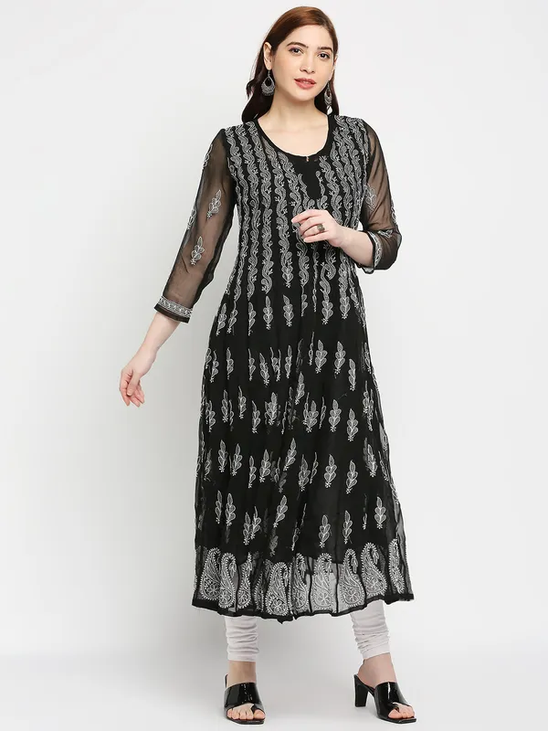Charismatic_Black_Anarkali_Chikankari_Georgette_Kurta_Lucknowi_Chikan_56_Kali_Anarkali_Hand_Embroidered_Long_Needlecraft_Kurtis