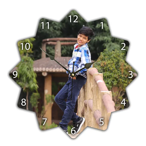Star_Shape_Personalized/Customized_Wooden_Analog_Wall_Clock_With_Photo_For_Anniversary_Wedding_Or_Birthday_And_Custome_Clock_Photo_Frame_For_Girlfriend_Boyfriend_(Star_Shape,_23_X_23_Centimetre)_|_Customizable