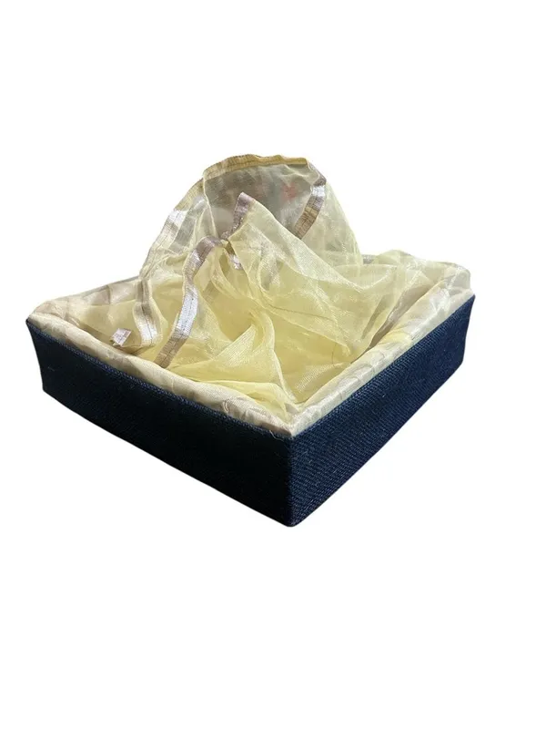 Eco-Friendly_Jute_Gift_Hamper_Basket_Tray_Handcrafted_Corporate_Gift_Box_Wedding/Event_Including_With_Net_Decoration_Natural_Jute_Navy_Blue_(Size-25X25X7.6)
