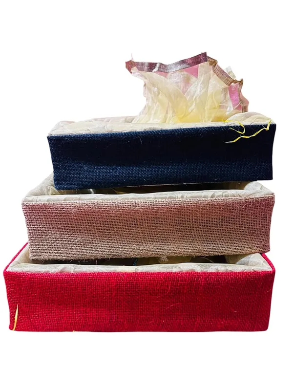 Eco-Friendly_Jute_Gift_Hamper_Basket_Tray_Handcrafted_Corporate_Gift_Box_Wedding/Event_Including_With_Net_Decoration_(Natural_Jute,_30X30X7.6)