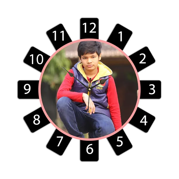 Wheel_Shape_Personalized/Customized_Wooden_Analog_Wall_Clock_With_Photo_For_Anniversary_Wedding_Or_Birthday_And_Custome_Clock_Photo_Frame_For_Girlfriend_Boyfriend_(Wheel_Shape,_30_X_30_Centimetre)_|_Customizable