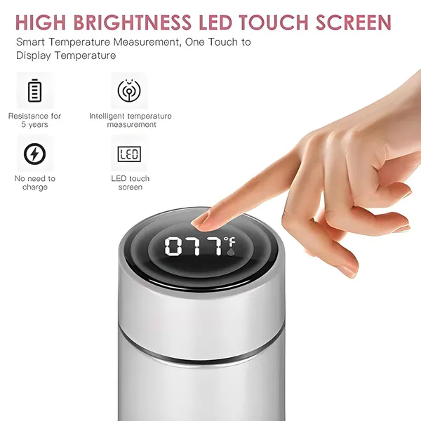 Sleek_White_Personalised_Stainless_Steel_Temperature_Hydration_Bottle_|_Customized