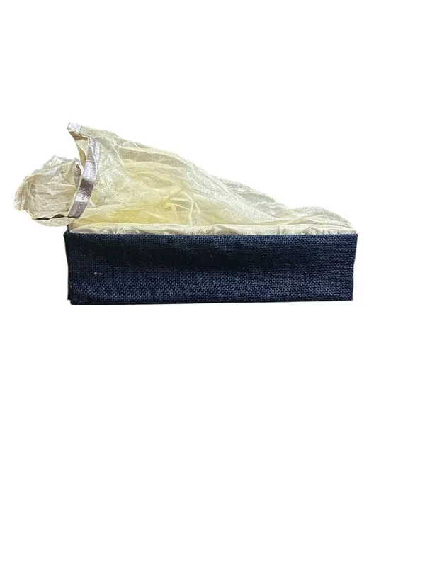 Eco-Friendly_Jute_Gift_Hamper_Basket_Tray_Handcrafted_Corporate_Gift_Box_Wedding/Event_Including_With_Net_Decoration_Natural_Jute_Navy_Blue_(Size-30X30X7.6)