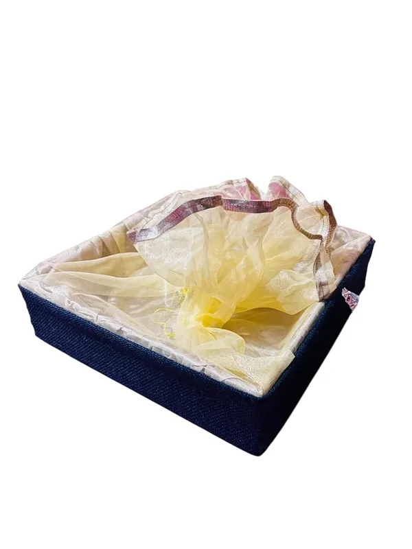 Eco-Friendly_Jute_Gift_Hamper_Basket_Tray_Handcrafted_Corporate_Gift_Box_Wedding/Event_Including_With_Net_Decoration_Natural_Jute_Navy_Blue_(Size-30X30X7.6)