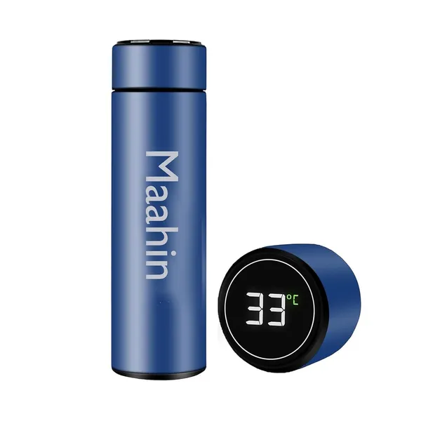 Sleek_Blue_Personalised_Stainless_Steel_Temperature_Hydration_Bottle_|_Customized