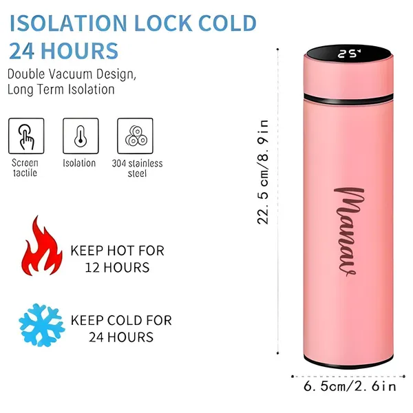 Sleek_Pink_Personalised_Stainless_Steel_Temperature_Hydration_Bottle_|_Customized