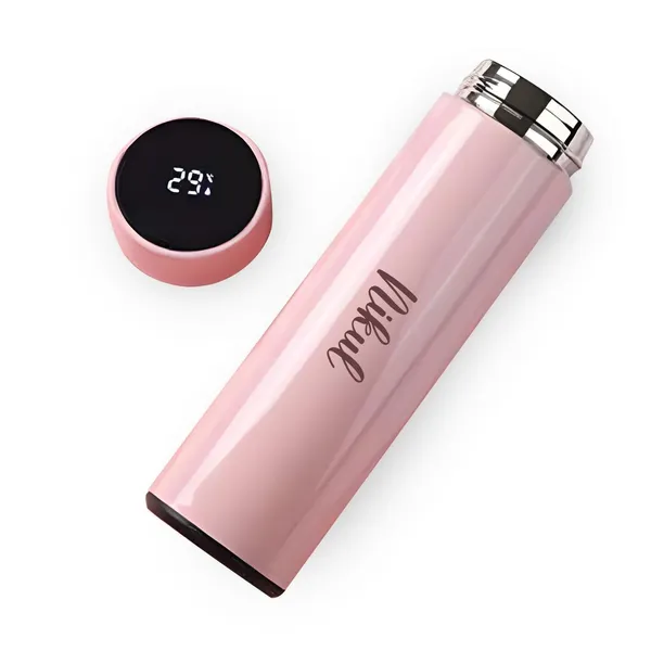 Sleek_Pink_Personalised_Stainless_Steel_Temperature_Hydration_Bottle_|_Customized