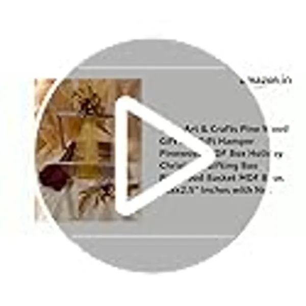 Small_Size_Pine_Wood_Empty_Gift_Hamper_Basket_Mdf_Base._8X8X2.5"_Inches_(20X20X5.7_Cm)_With_Net_And_Oranza_Flower_(20x20x6_CM)
