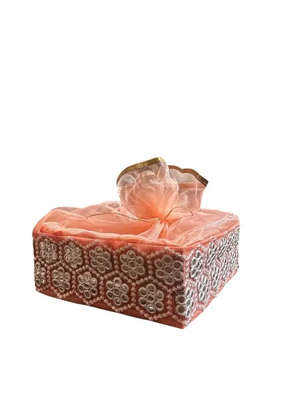 Decorated_Net_Gift_Hamper_Basket_?_Elegant_Handmade_Gift_Basket_For_All_Occasions,_Perfect_For_Weddings,_Festivals,_&_Special_Events_Golden_(Size-30X30X.7.6_Cm)