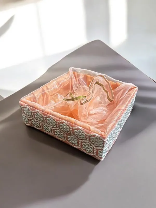 Decorated_Net_Gift_Hamper_Basket_?_Elegant_Handmade_Gift_Basket_For_All_Occasions,_Perfect_For_Weddings,_Festivals,_&_Special_Events_Golden_(Size-30X30X.7.6_Cm)
