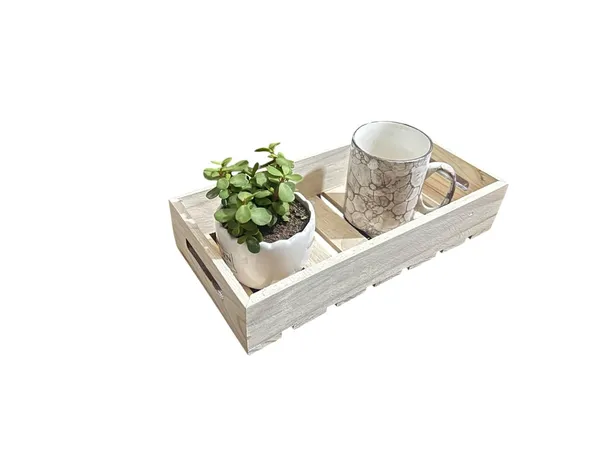 Pinewood_Gift_Hamper_Trays_With_Side_Handles_Serving_Trays_With_Decoration_Net_(Size-30.5X15X6.5Cm)