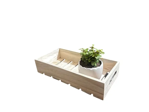 Pinewood_Gift_Hamper_Trays_With_Side_Handles_Serving_Trays_With_Decoration_Net_(Size-30.5X15X6.5Cm)
