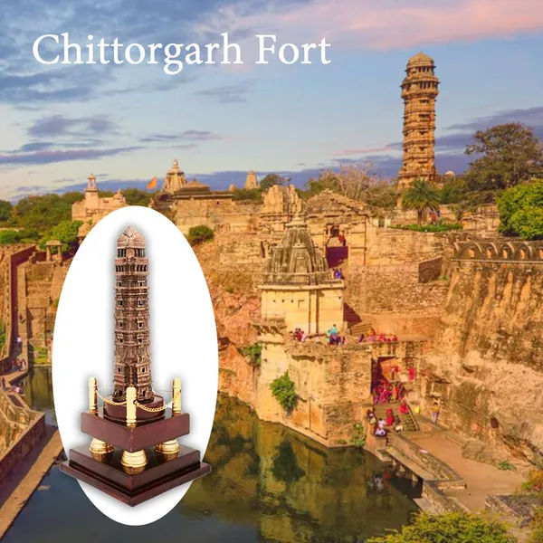 Bronze_Vijay_Stambh_Chittorgarh_Showpiece_Ideal_For_Corporate_Gifting,_Momento,_Souvenir_(Without_Flexiglass_Cover,_28Cm_X_12Cm_X_12Cm)_|_Customizable