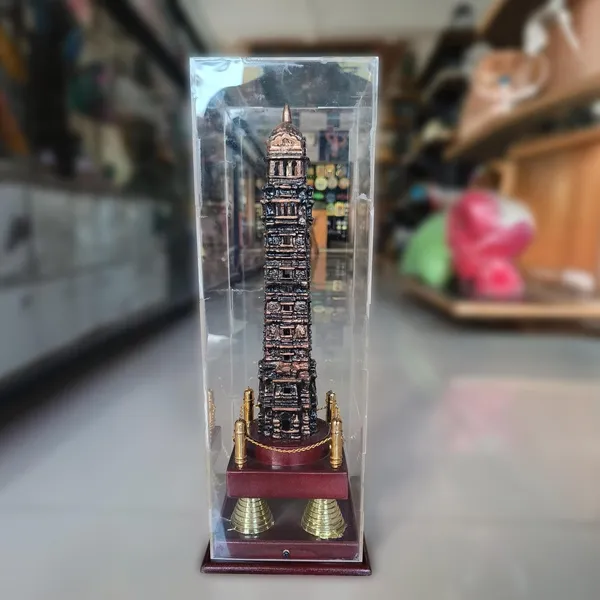 Bronze_Vijay_Stambh_Chittorgarh_Showpiece_Ideal_For_Corporate_Gifting,_Momento,_Souvenir_(With_Flexiglass_Cover,_46Cm_X_16Cm_X_16Cm)_|_Customizable