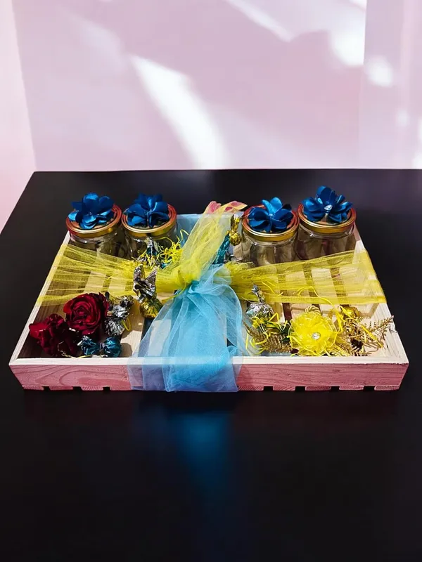 Pinewood_Big_Gift_Hamper_Tray_Basket_Gift_Box_Perfect_For_Gifting,_And_Home_D??or_Wedding/Event_Decoration_With_Net_For_Decoration_(Size-46X30.5X6_Cm)