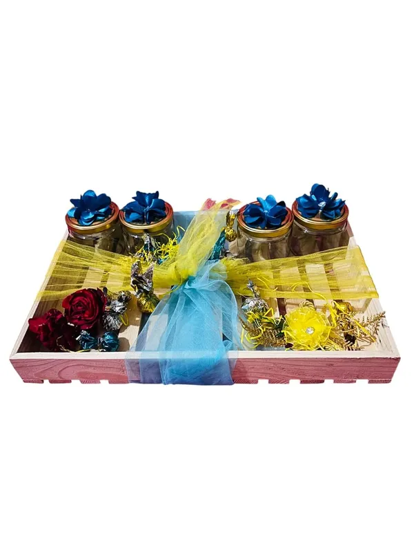 Pinewood_Big_Gift_Hamper_Tray_Basket_Gift_Box_Perfect_For_Gifting,_And_Home_D??or_Wedding/Event_Decoration_With_Net_For_Decoration_(Size-46X30.5X6_Cm)
