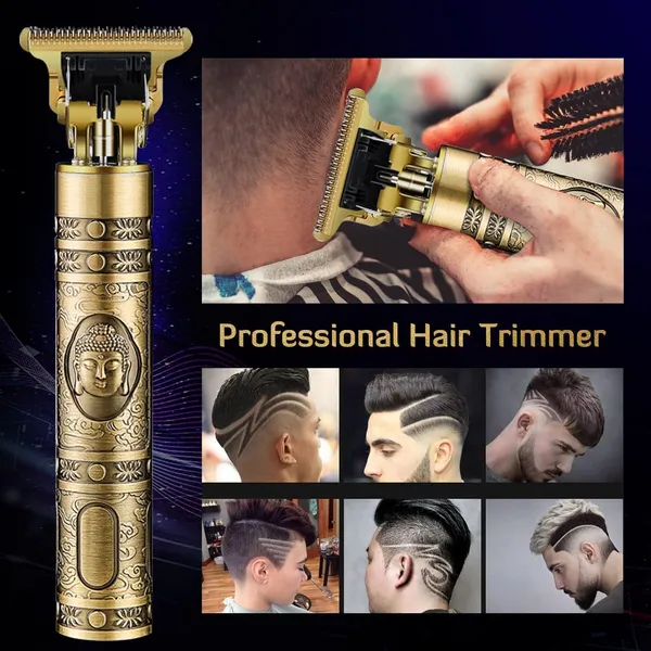 Gold_Hair_Trimmer_&_Clipper_With_Adjustable_Blade_Clipper