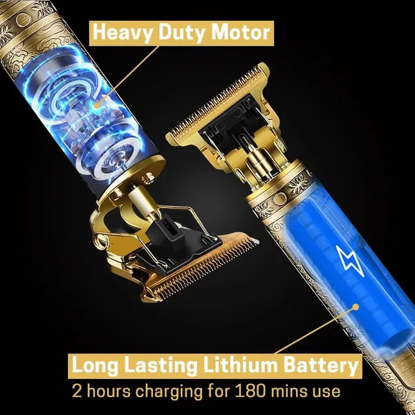 Gold_Hair_Trimmer_&_Clipper_With_Adjustable_Blade_Clipper