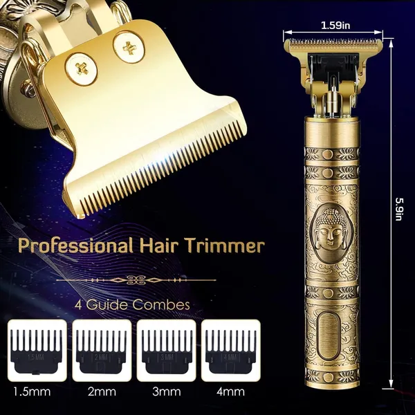 Gold_Hair_Trimmer_&_Clipper_With_Adjustable_Blade_Clipper