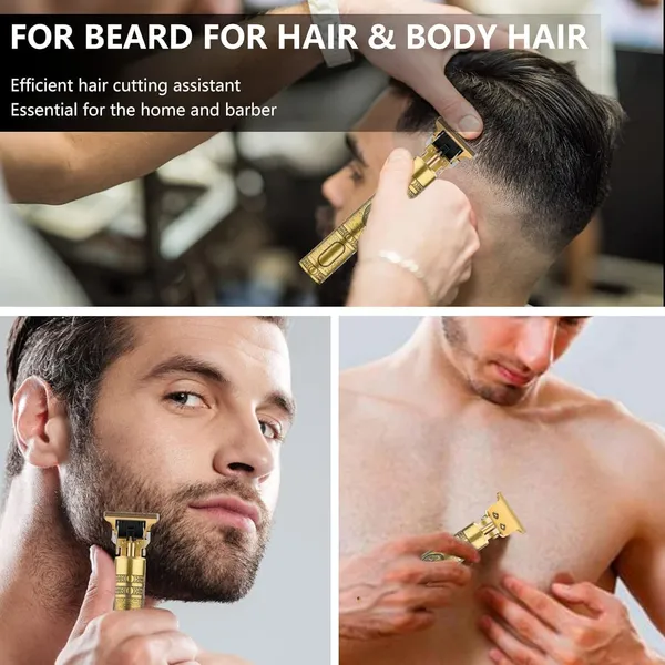 Gold_Hair_Trimmer_&_Clipper_With_Adjustable_Blade_Clipper