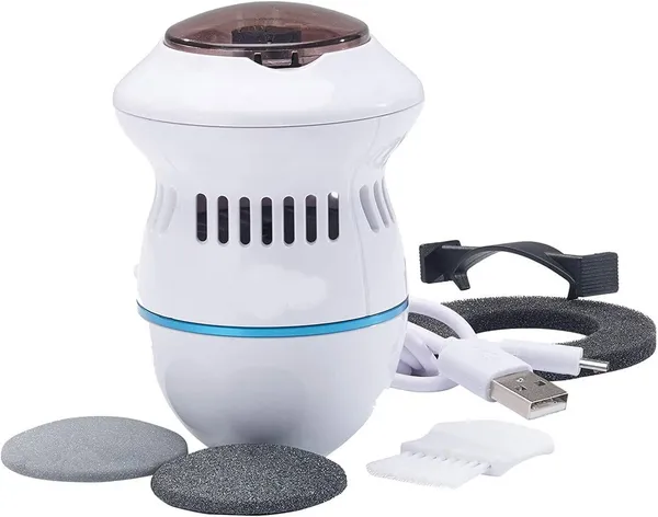 White_Rechargeable_And_Water_Resistant:_Pedi_With_Two_Speeds_Cracked_Heels_Repair_Machine