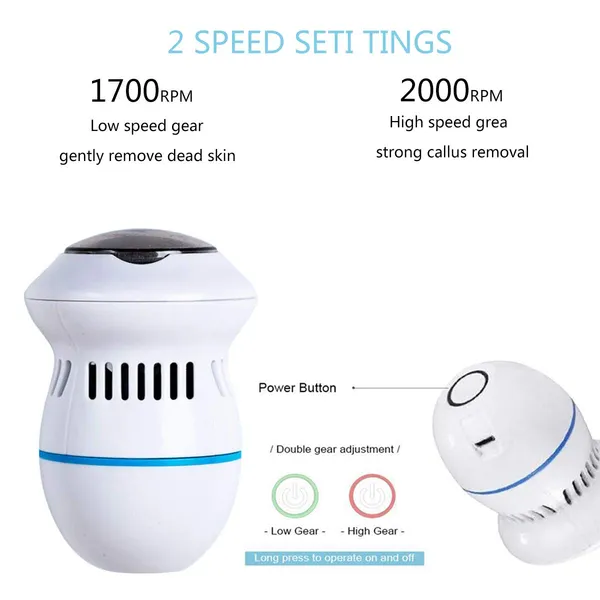 White_Rechargeable_And_Water_Resistant:_Pedi_With_Two_Speeds_Cracked_Heels_Repair_Machine