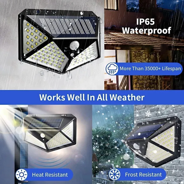 Black_Solar_Wall_Light_With_100_Led_Lights
